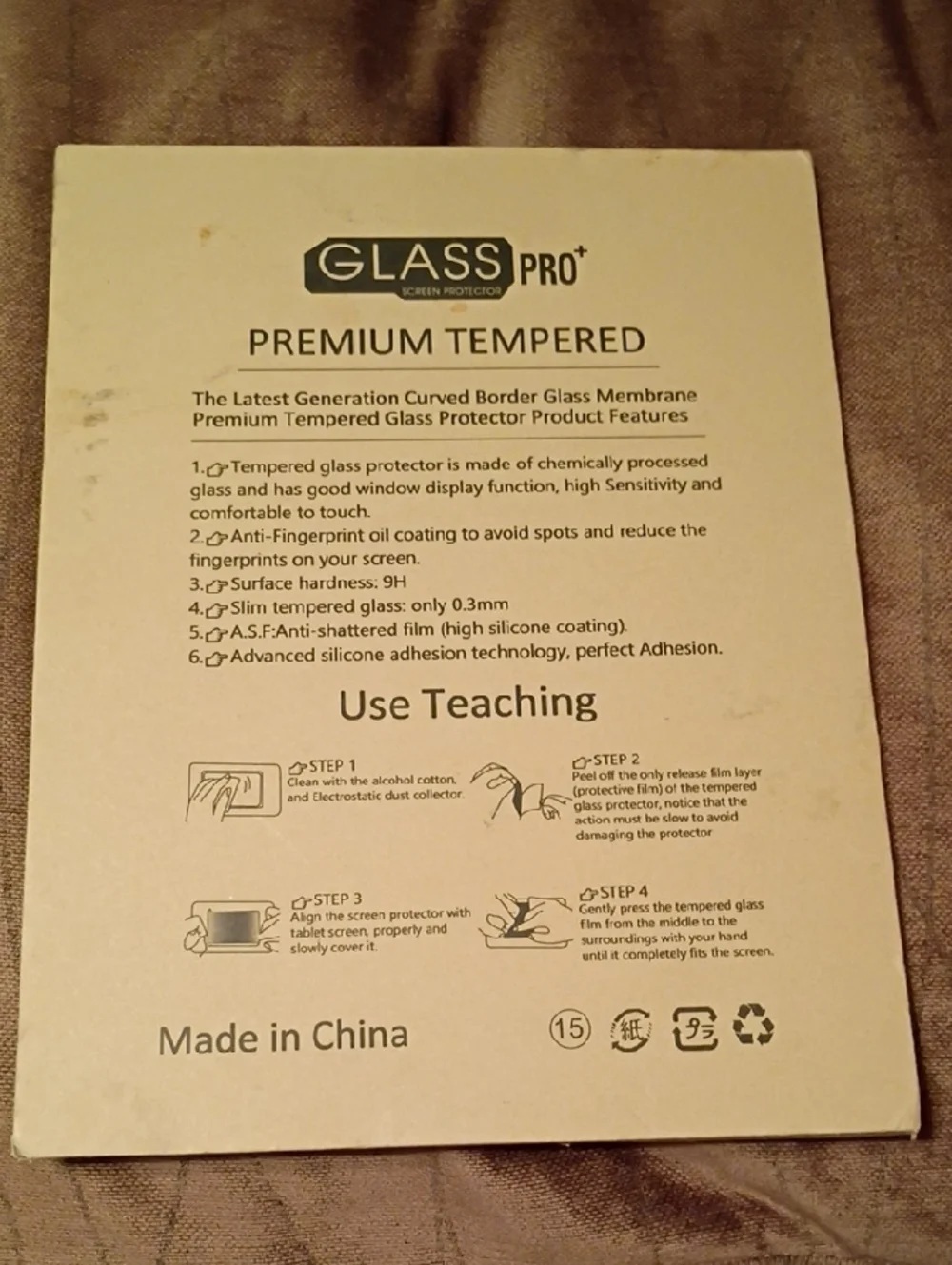 GLASS Screen Pro+ Premium Tempered Glass Screen Protector - Beige